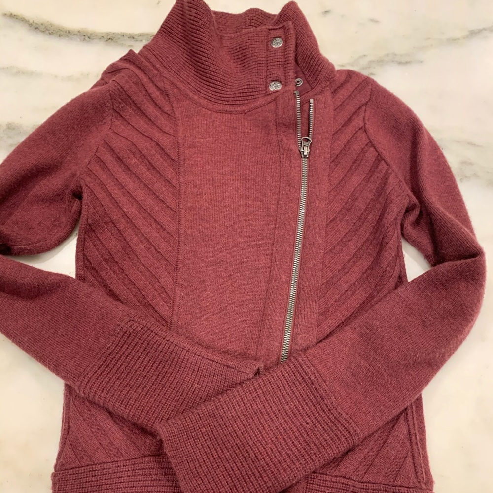 Athleta moto sweater xxs